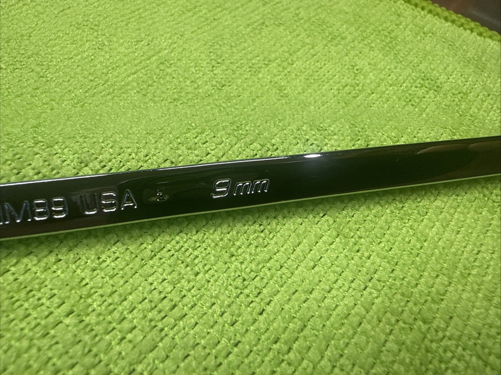 Snap-On XDHM89 Metric High Performance 15° Offset Box End Wrench 8mm x 9mm
