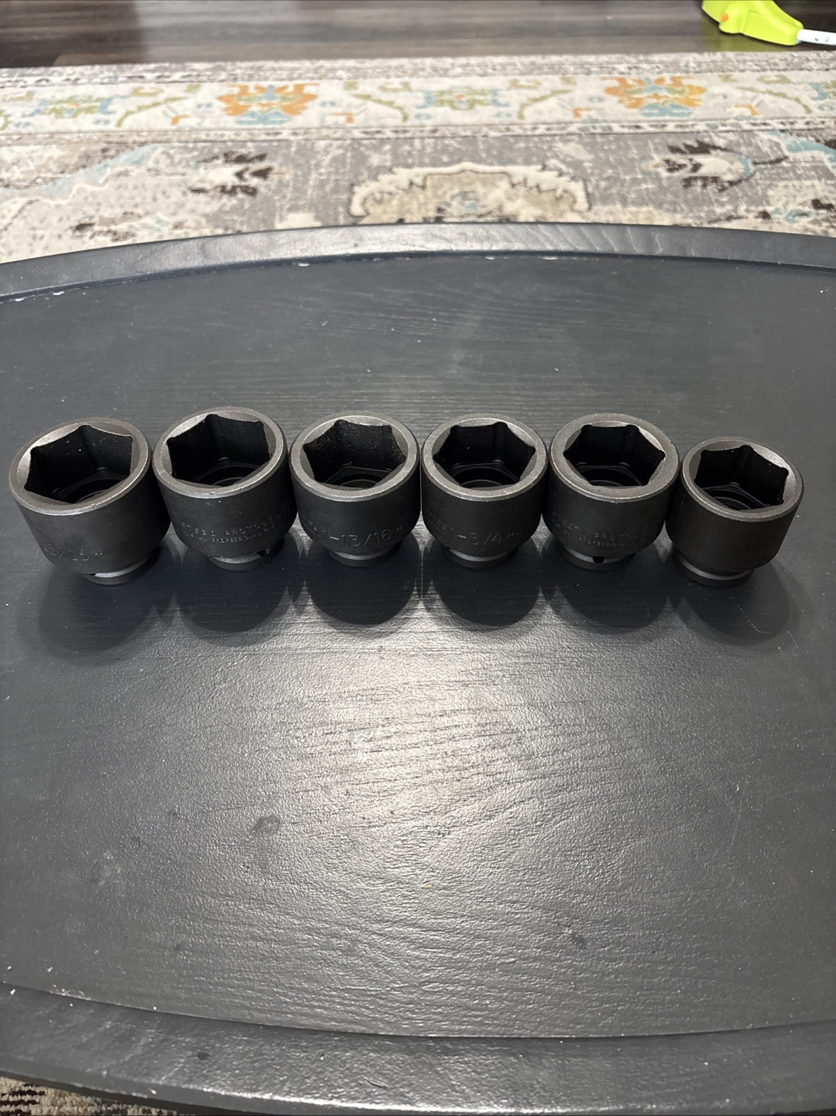 PROTO PROFESSIONAL IMPACT SOCKETS 1-15/16, 1-7/8, 1-13/16, 1-3/4, 1-11/16, 1-5/8