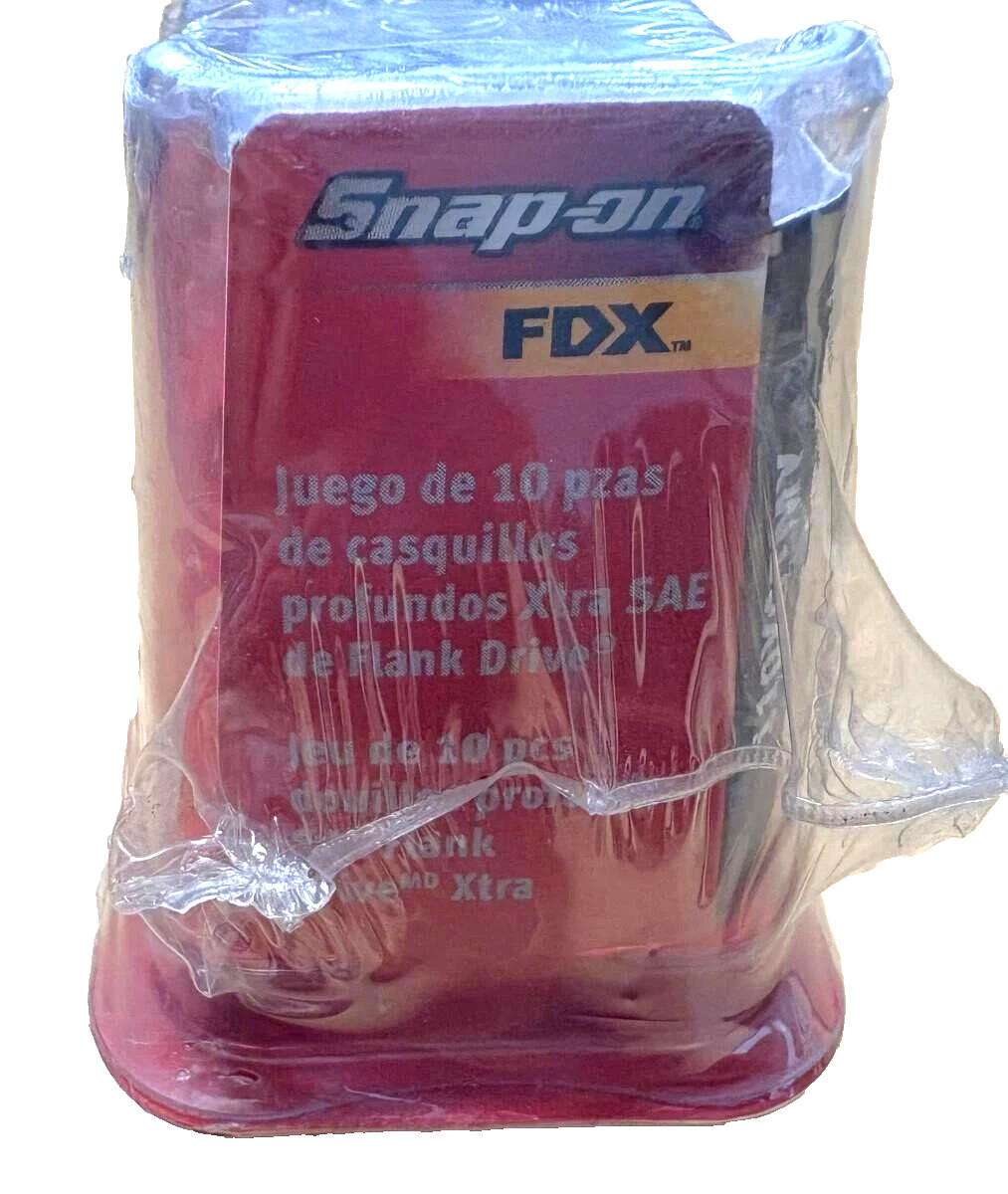 New Snap-on 1/4″ drive 3/16″ to 9/16 10-pc 6-pt Deep FDX SAE Socket Set 110YSTMY