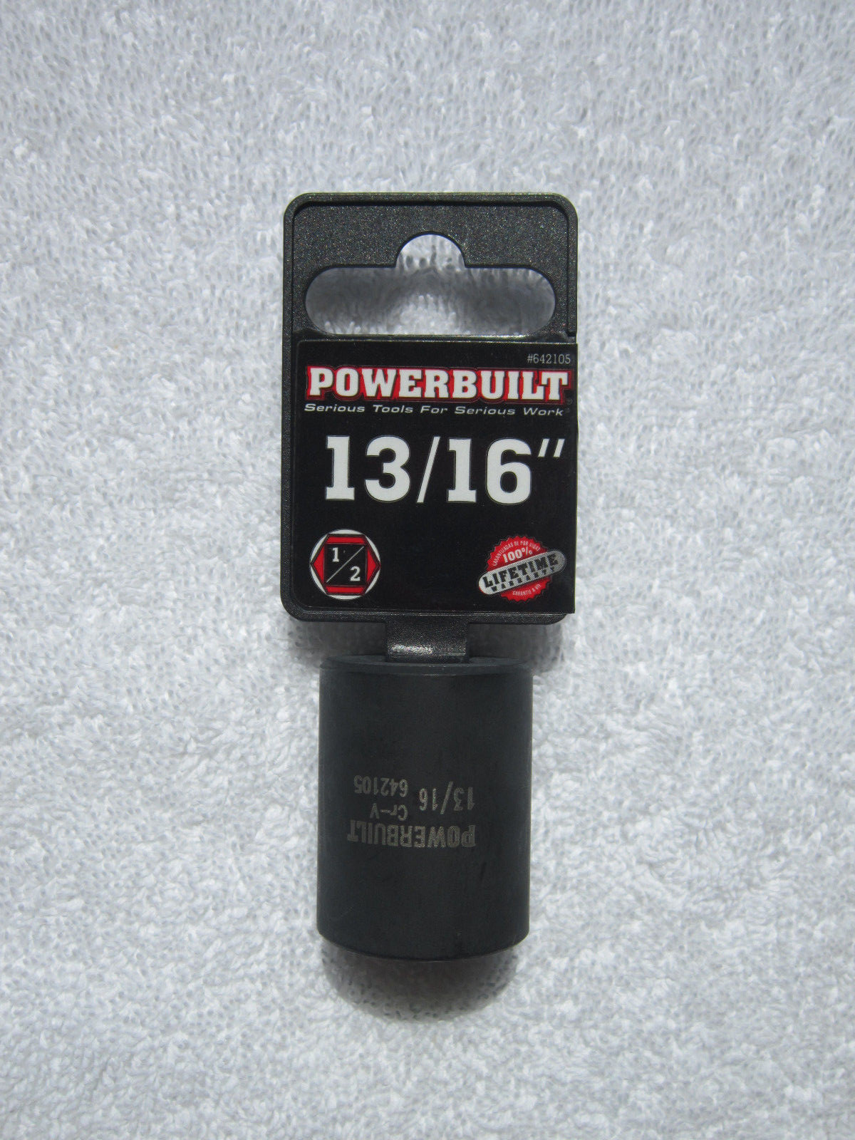 PowerBuilt – (Size: 13/16″) 6-Point Impact Socket [1/2 Inch Drive] **NEW**