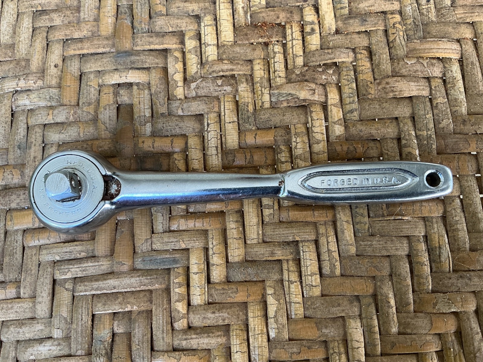 Vintage Indestro No. 2875 Socket Ratchet 1/4″ Drive VGC Made in USA
