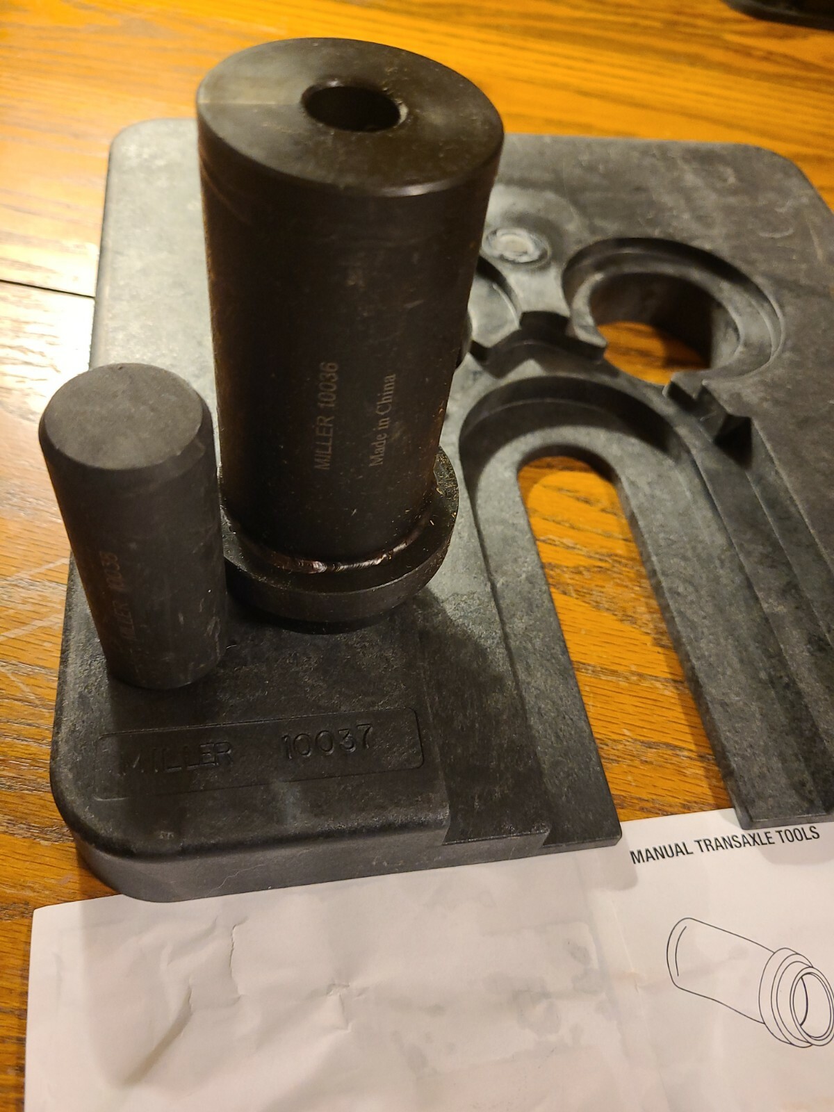 MILLER TOOL 10036, 10038, 10037, (10035 Set) BEARING CUP INSTALLER & END PLAY