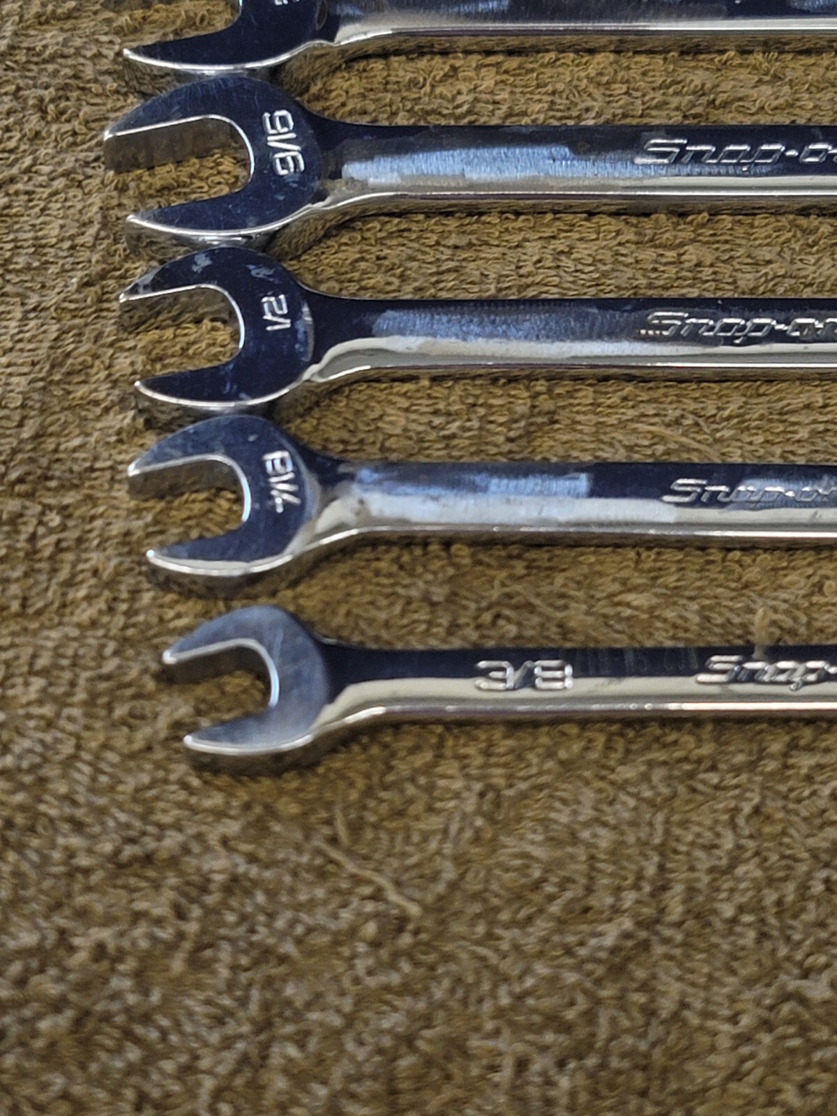 Snap on Short OEX OXI Combination Wrench Set Sae 11/16 5/8 9/16 1/2 3/8 1/4 5/32