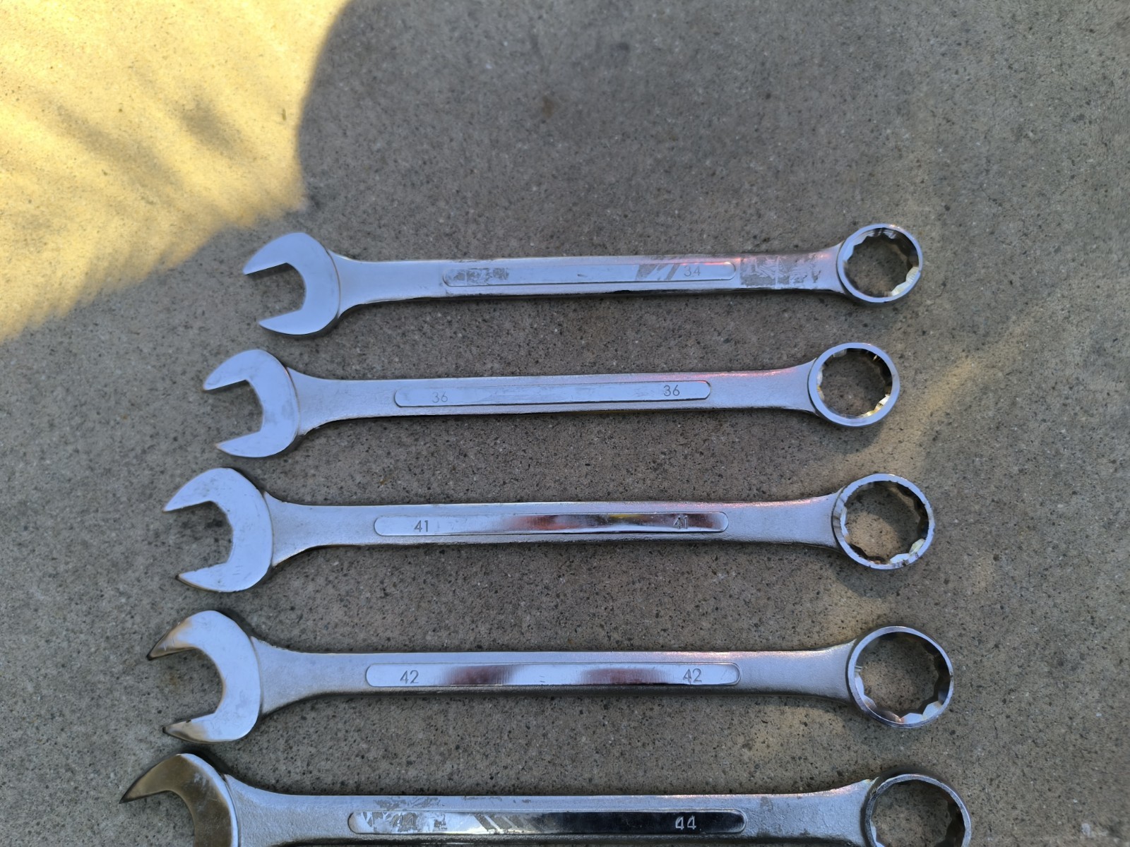 9pc Jumbo Metric Combo Wrench Set 34mm – 50mm Combination
