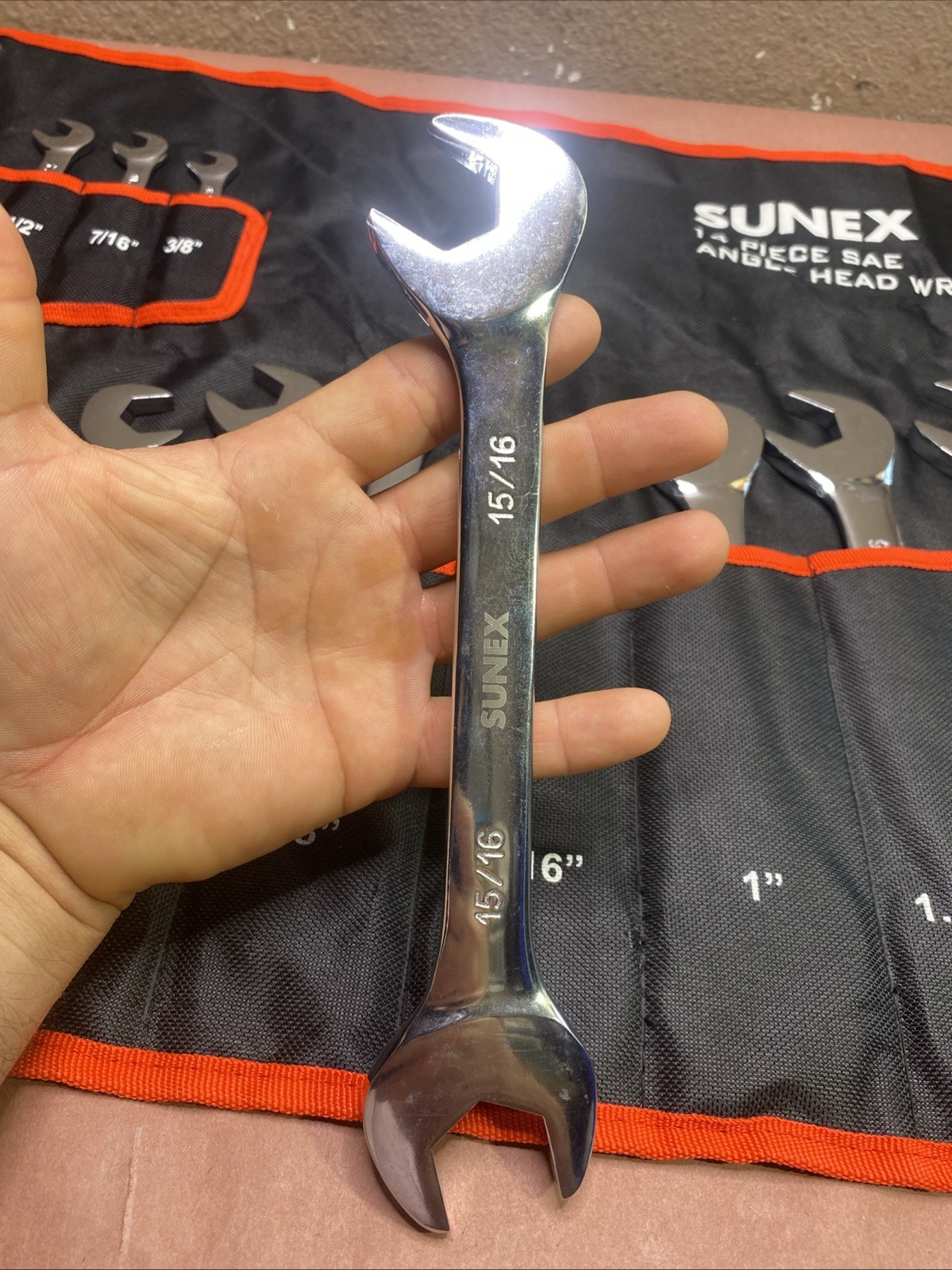 Sunex Tools 9914A 13 Piece Angle Head SAE Wrench Set