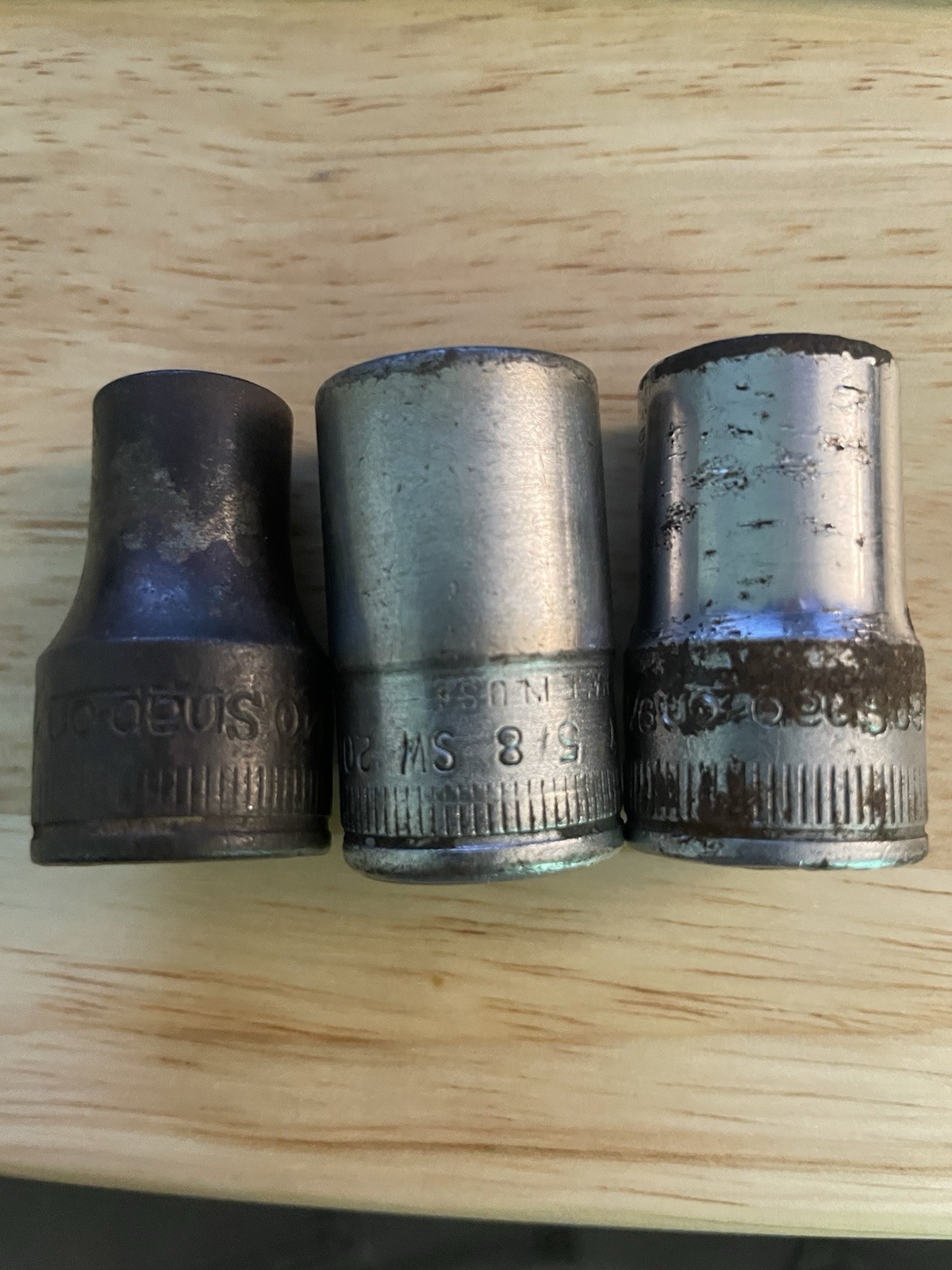 Vintage Snap-On Socket Lot 1/2” Drive SAE 6 & 12 Point | TW/ SW