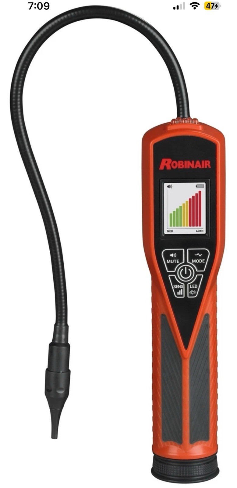 Robinair LD7 Dual Mode Refrigerant Gas Leak Detector for R-410A R-134a 1234YF