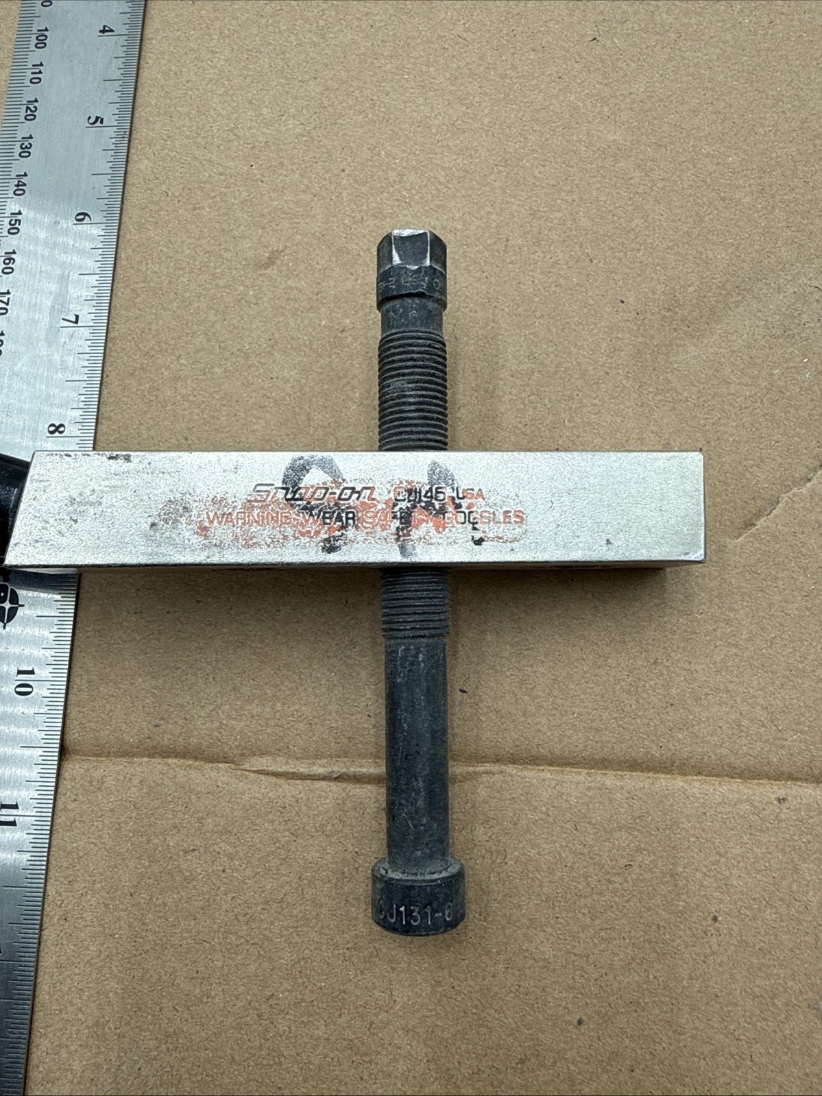 Snap On Tools USA CJ131 Steering Wheel Puller Lock Plate Choke w/ CJ131-6 Screw