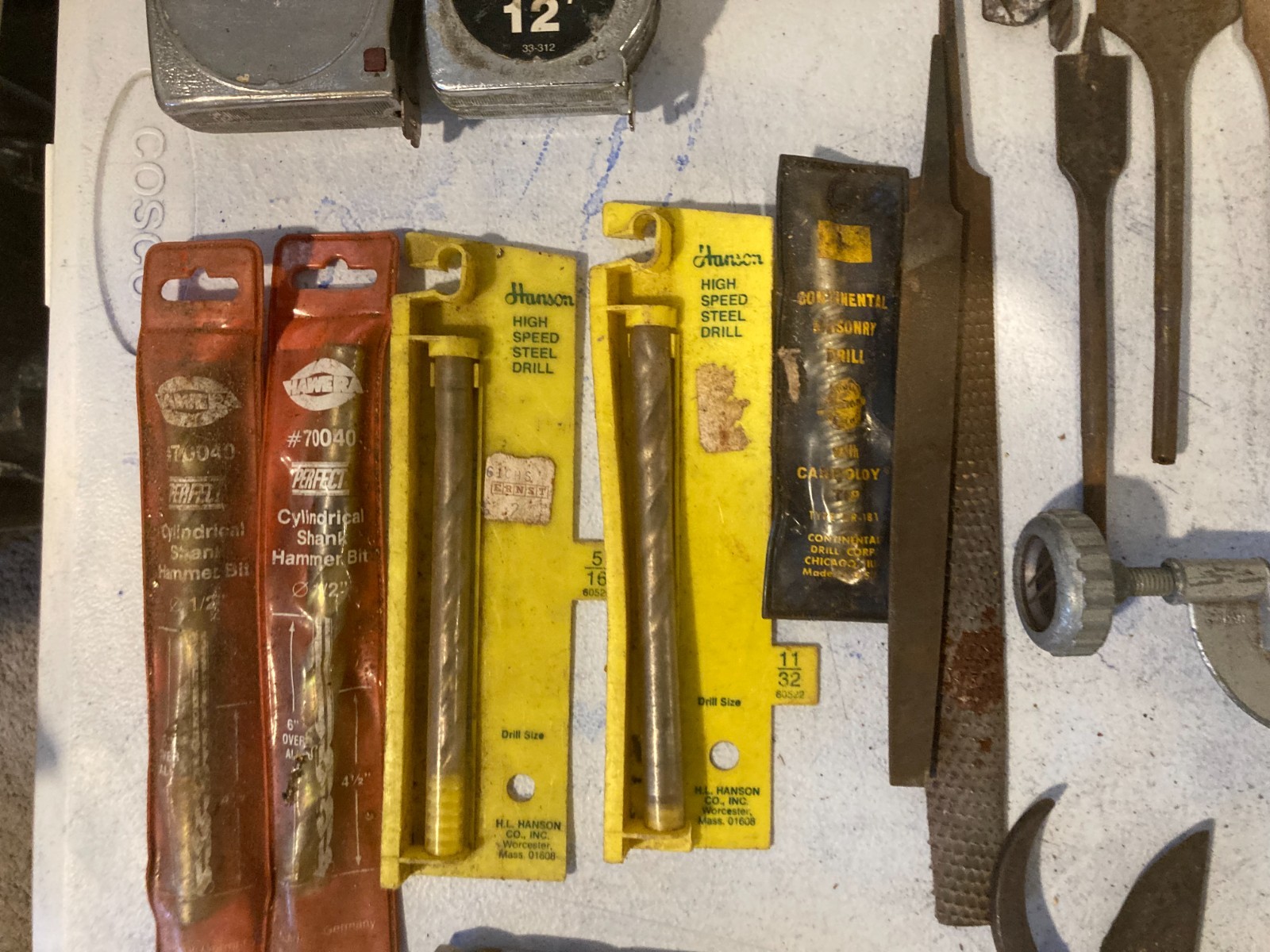 Vintage Tool Lot w/ Master Mechanic Metal Toolbox Wrenches Files