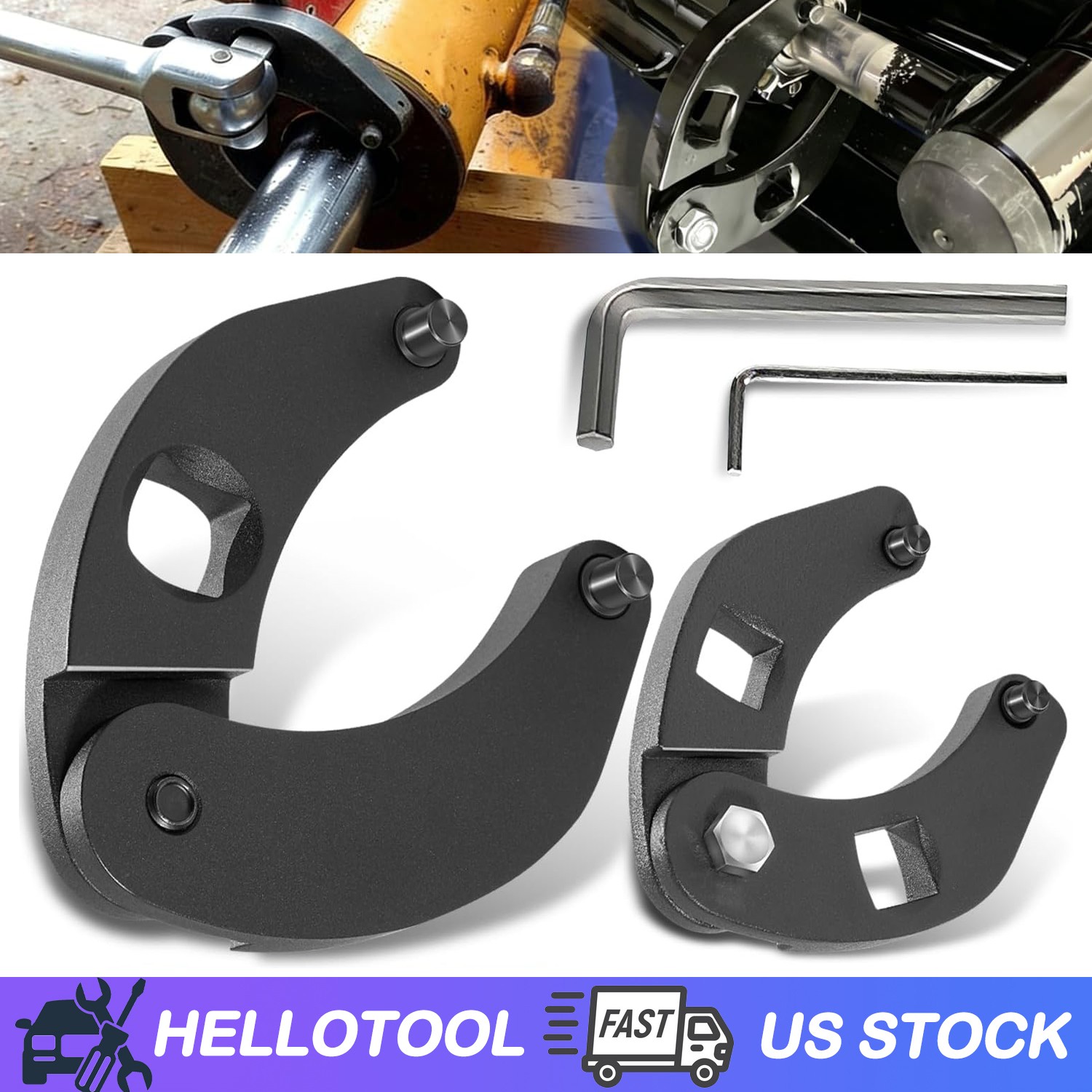 1266 Adjustable Gland Nut Wrench +7463 Spanner Tool Set for Hydraulic Cylinders