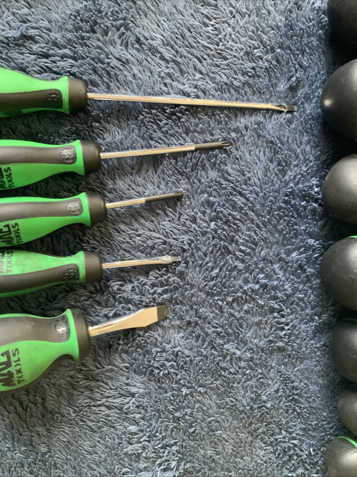 Mac Tools Green Screwdrivers……12pc…..see Pics….
