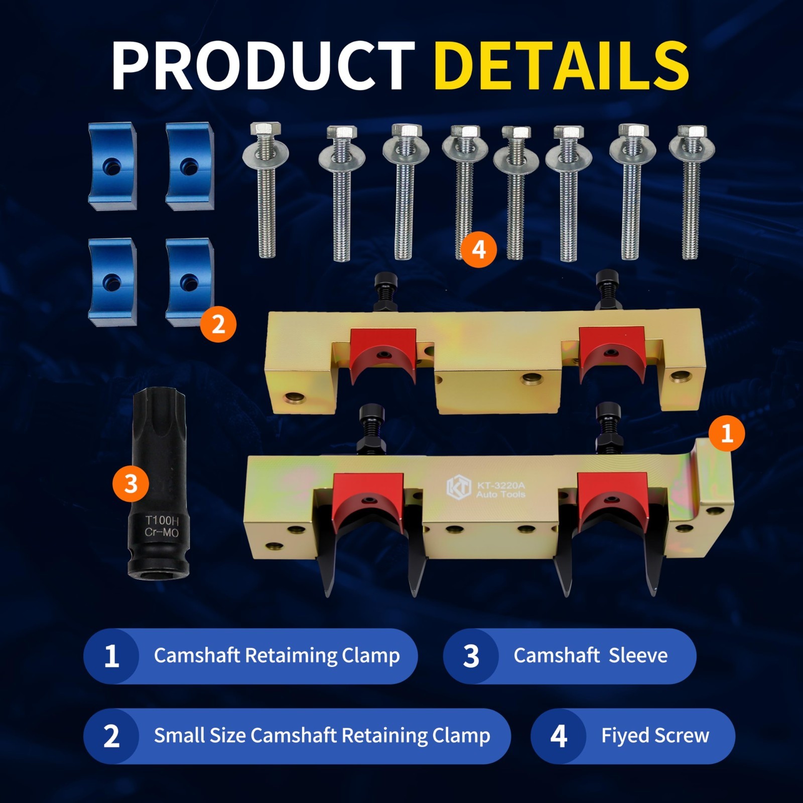 15PCS Engine Timing Tool Kit for Mercedes M133 M270 M274, Camshaft Alignment Set