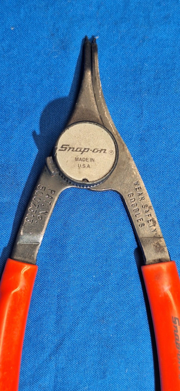 Snap-On PRH12 pair of 6″ convertible snap ring pliers straight tip USA