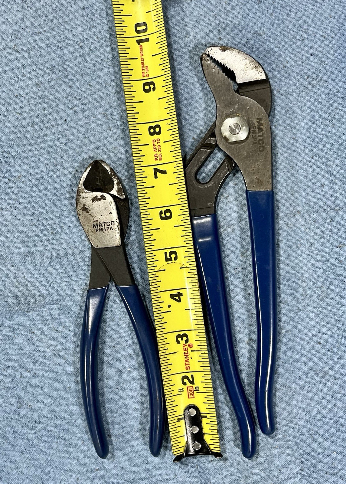 Matco Tools USA PM4PA And PM3PA Grove Joint Pliers Diagonal Cutters See Pictures