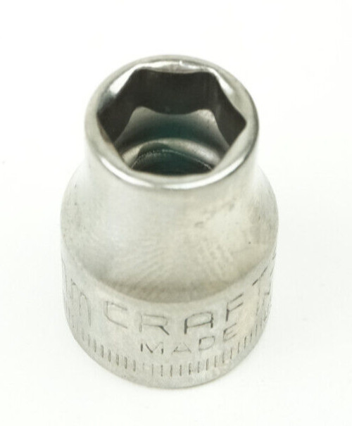 Craftsman -Ɩ⅁- 9mm 6 Point Shallow Chrome Socket 3/8″ Drive 43541 USA