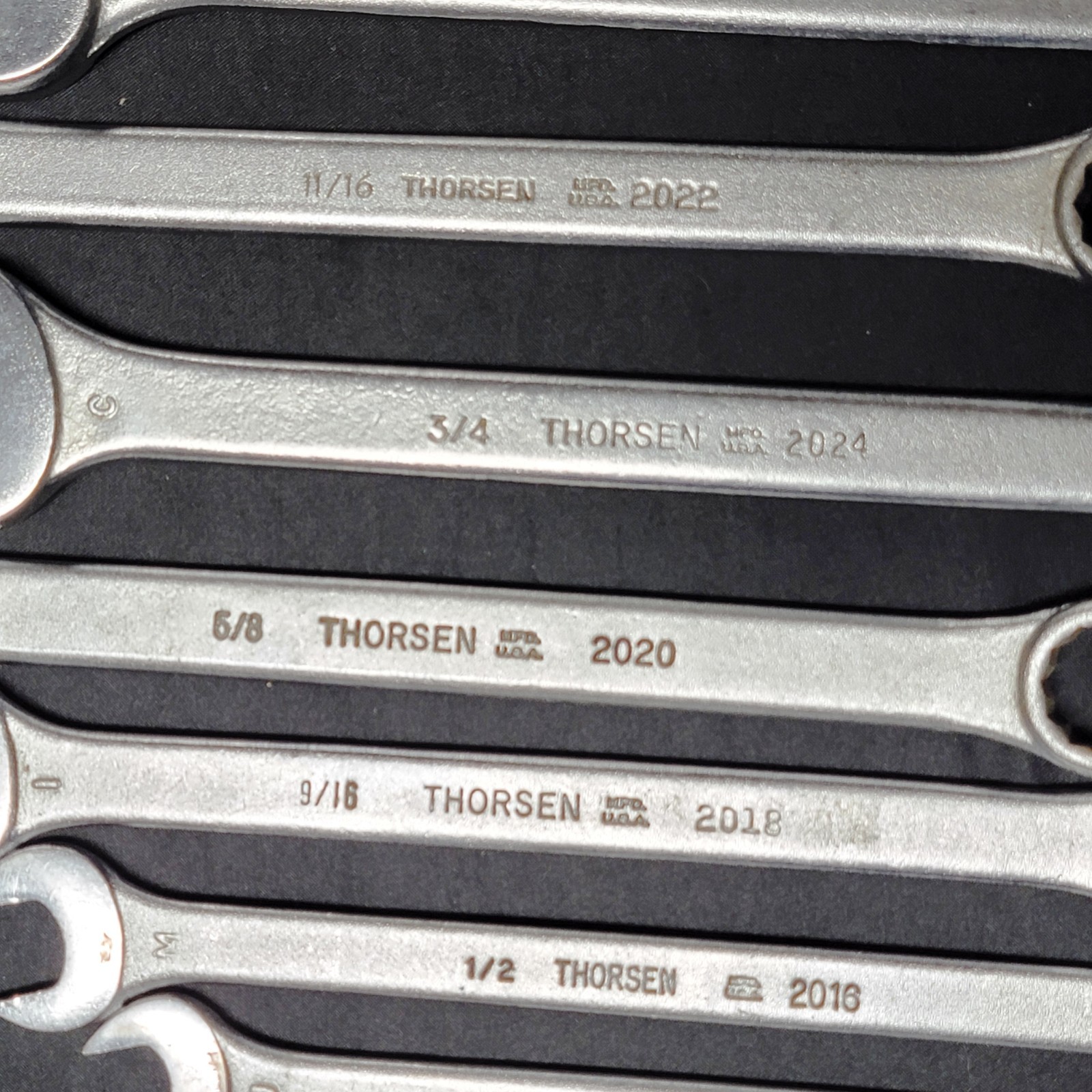 Vintage Thorsen Combination Wrench Set 3/8″ to 15/16″ 10 Pc USA 2012-2030