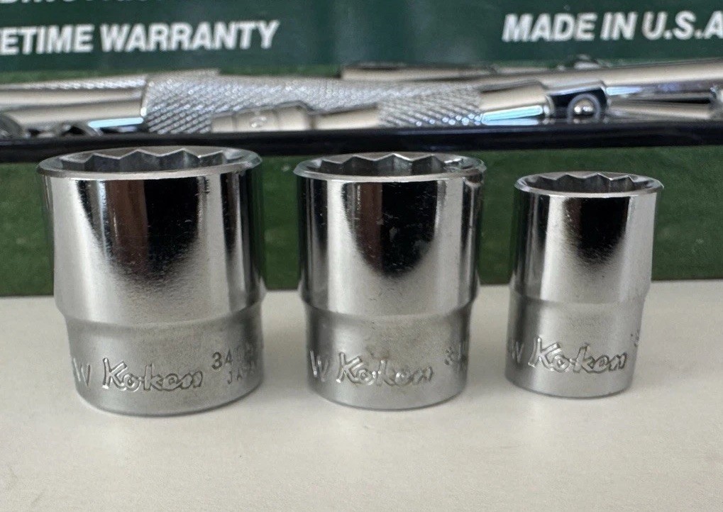 SK Pro Tools 94527 27 Piece 3/8-Inch Drive 6 Point 3/8” Fractional Socket Set