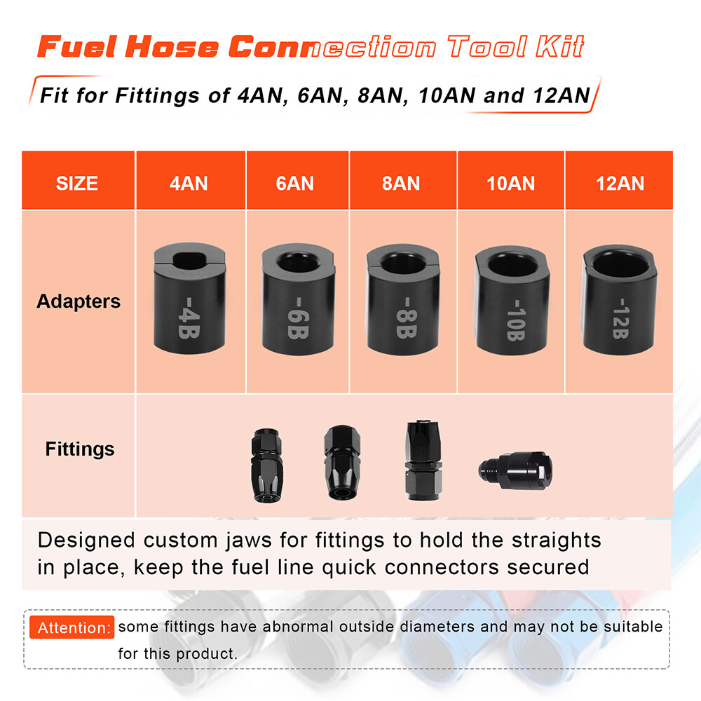 Fuel Braided Hose Installation Tool 6AN 8AN 10AN 12AN Repair Tool Kit