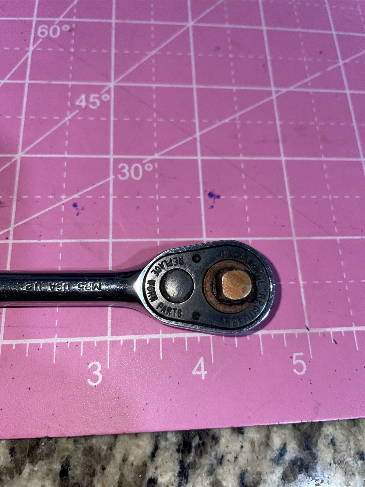 MAC tools 1/4″ Drive Knurled Handel Ratchet USA MR5 Nice!