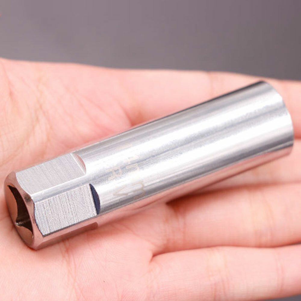 14mm Car Spark Plug Socket Wrench 12 Point Thin Wall 3/8″ Drive Sleeve Magnetic~