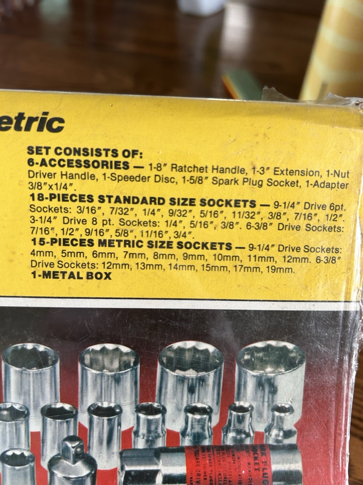 VINTAGE Sears40 Pc SOCKET WRENCH SET CASE METRIC &US Imperial GARAGE MECHANICS