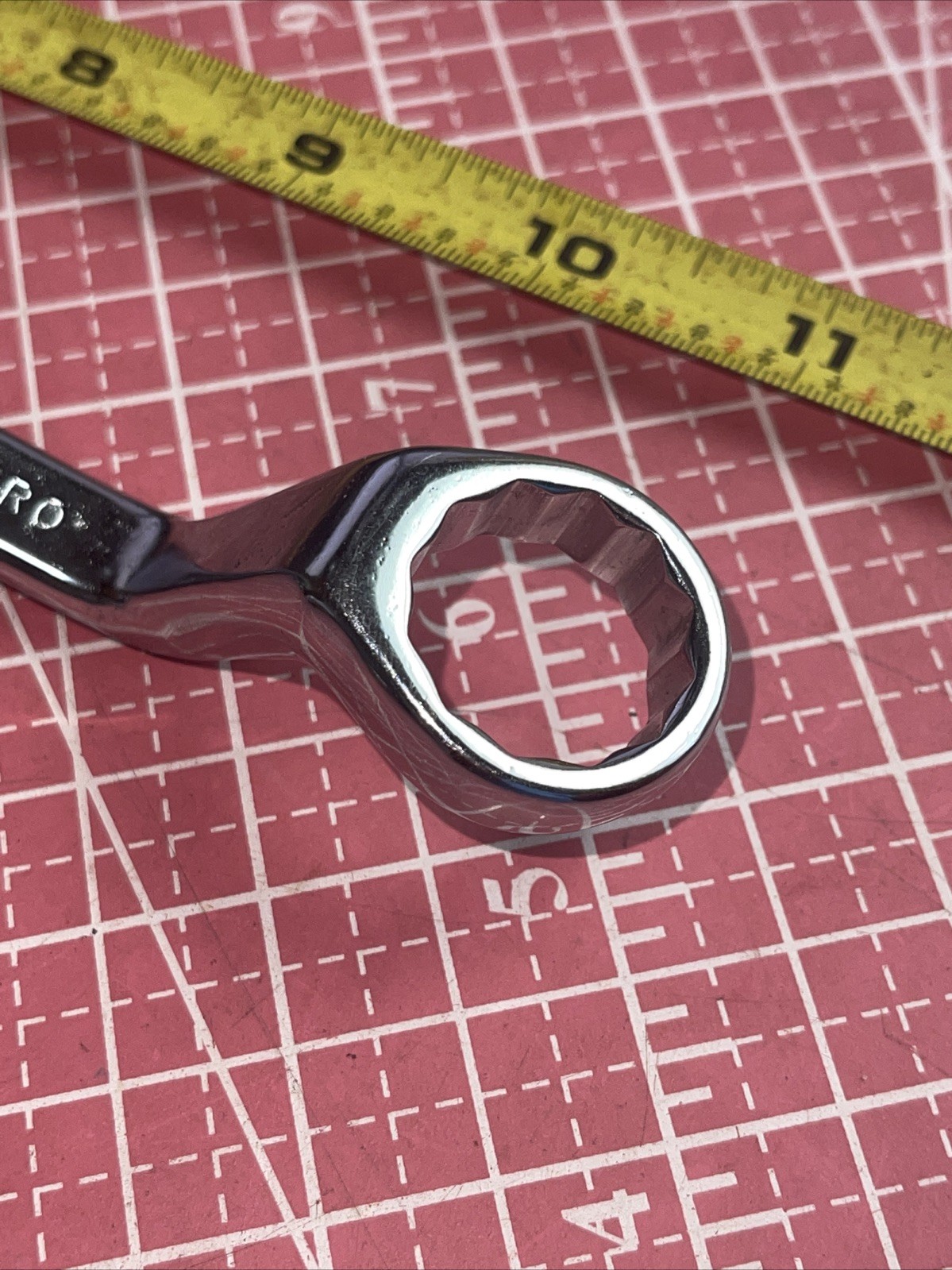 NOS Duro Indestro USA 743a 5/8 X 3/4 In SAE 12 Point Box End Wrench 5/8” Stubby
