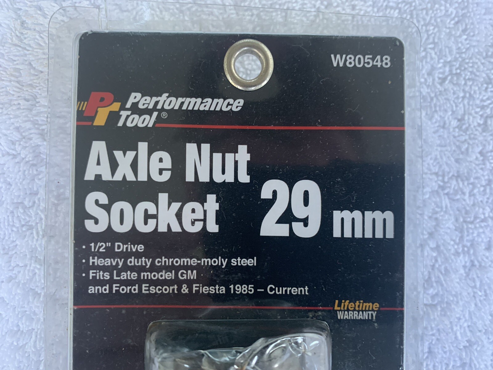 Performance Tool – (Size: 29 mm) 6 Point Axle Nut Socket [1/2-Inch Drive] *NEW**