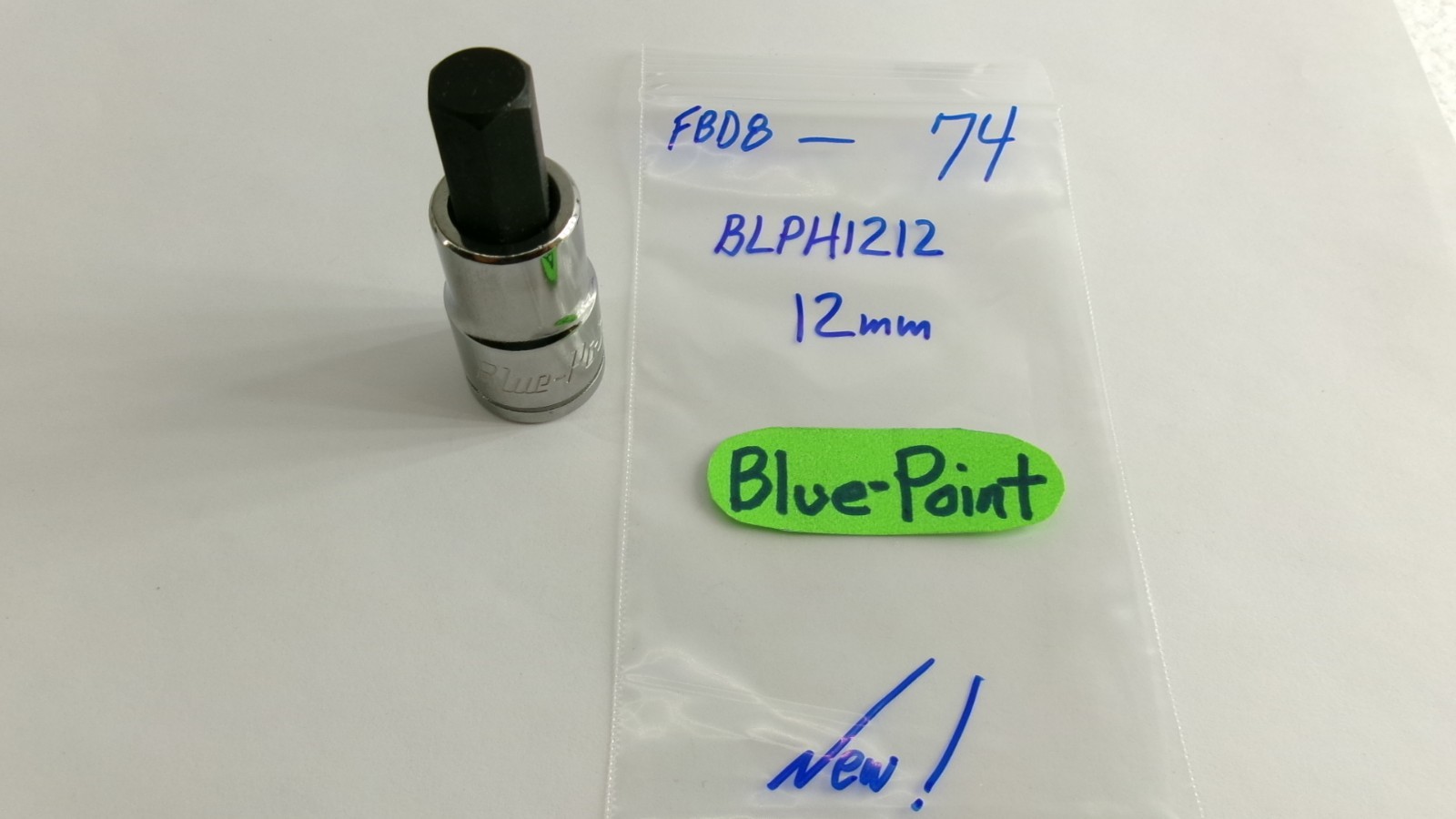 Blue-Point tools 1/2″ drive 12mm metric Hex/Allen Socket BLPH1212 Nice!