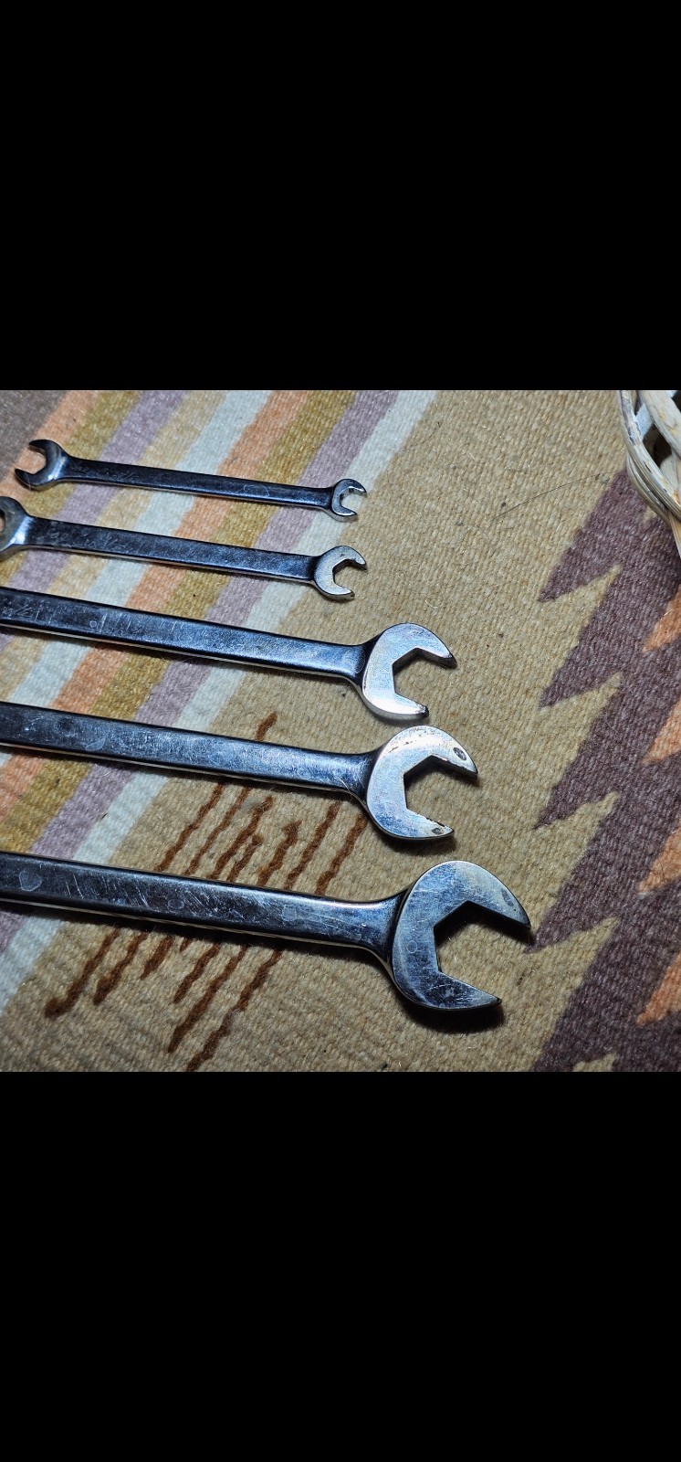 Matco Tools 5 Piece SAE Combination Matco Wrench Set See Photos Tools Pre Owned