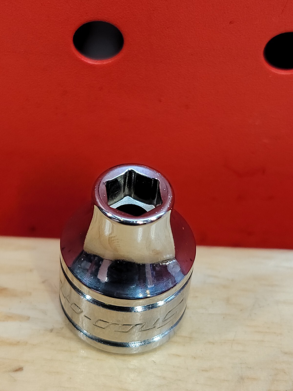 Snap-on FS081 1/4″ Shallow 3/8″ Drive SAE 6-Point Chrome Socket USA NOS