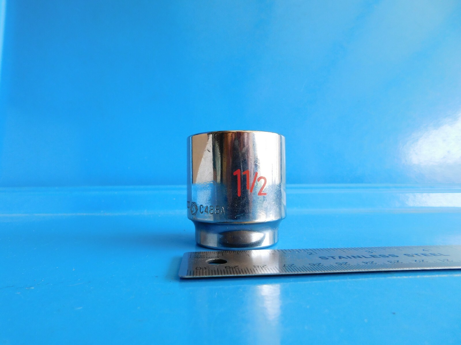 NEW, MATCO TOOLS 1/2 IN. DR. SHORT » 1-1/2 IN.» 6 PT. SOCKET , PART #C486A