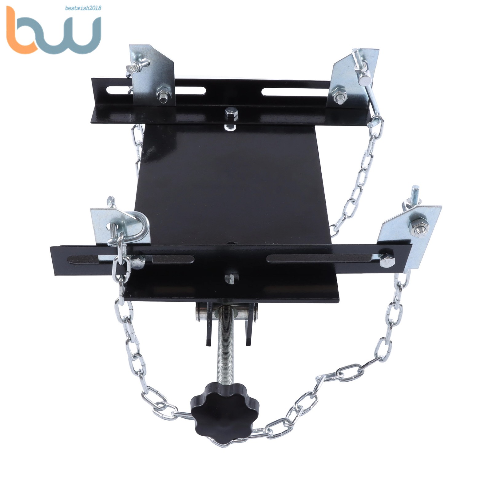 Transmission Floor Jack Adapter 1100lbs Capacity 1/2 Ton for Repair Tool Black