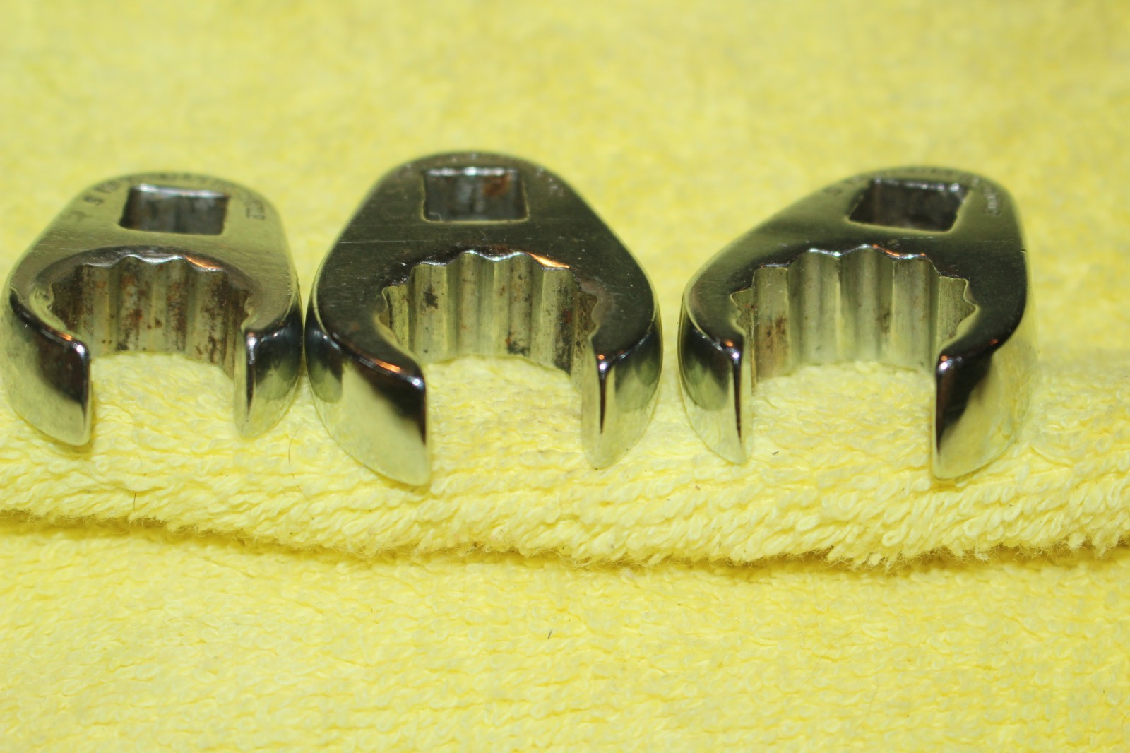 Set of Snap on 3/8″ Drive Crowfoot Flare Nut Wrenches 6 & 12 Point FRH Series