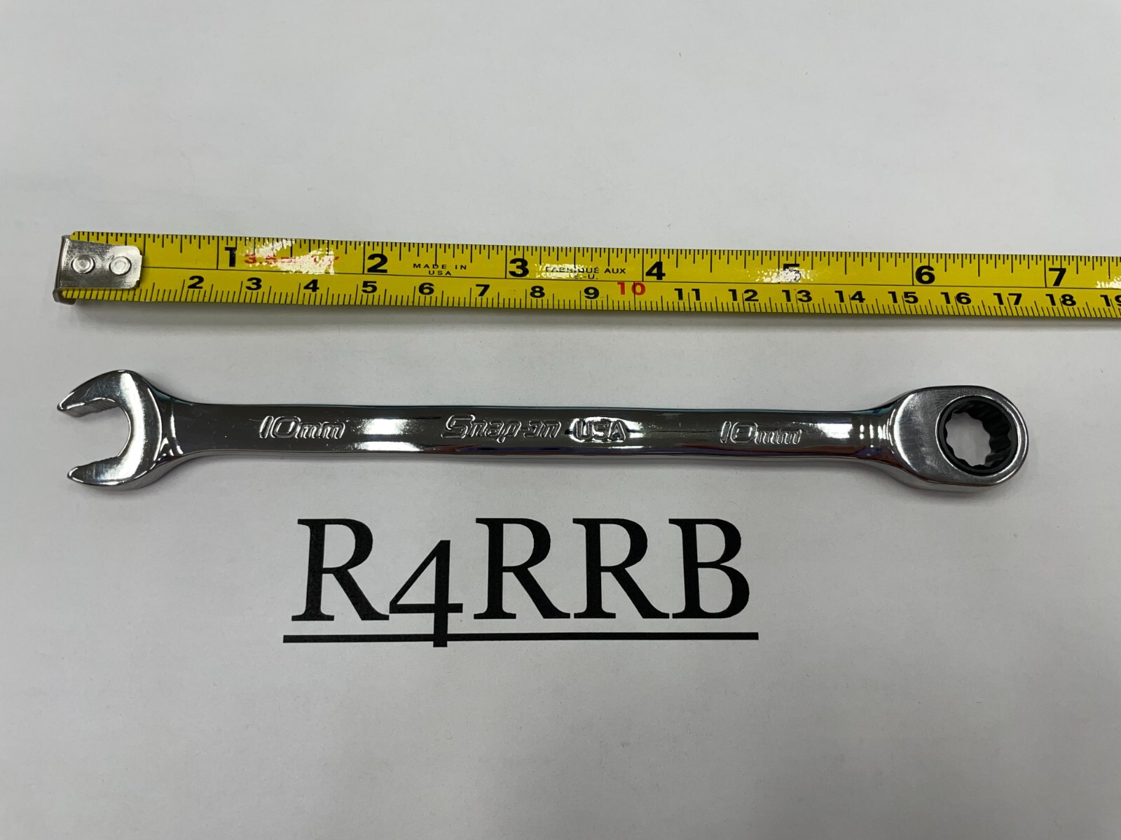 Snap-on Tools NEW 10mm Metric 0° Non-Reversing Ratcheting Combo Wrench SOXRM10A