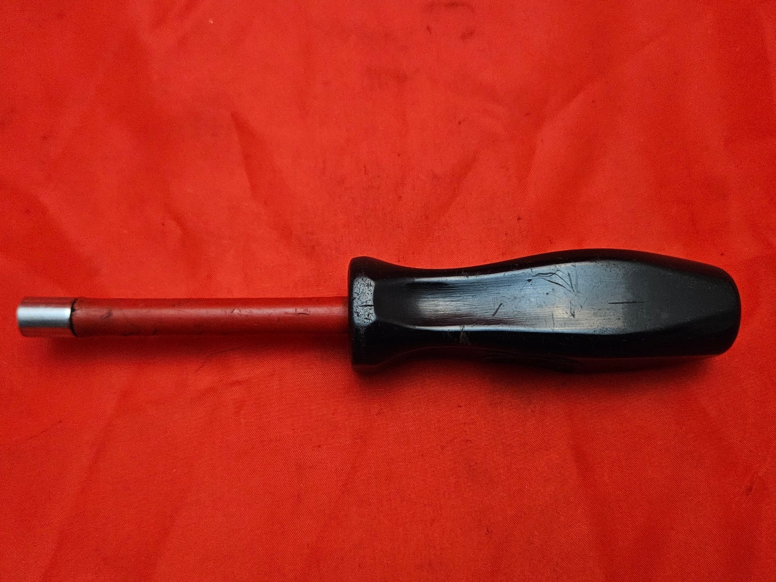 Snap-on New Logo NDD108 1/4″ 6 Point Hollow Shaft Nut Driver Hard Handle USA S5