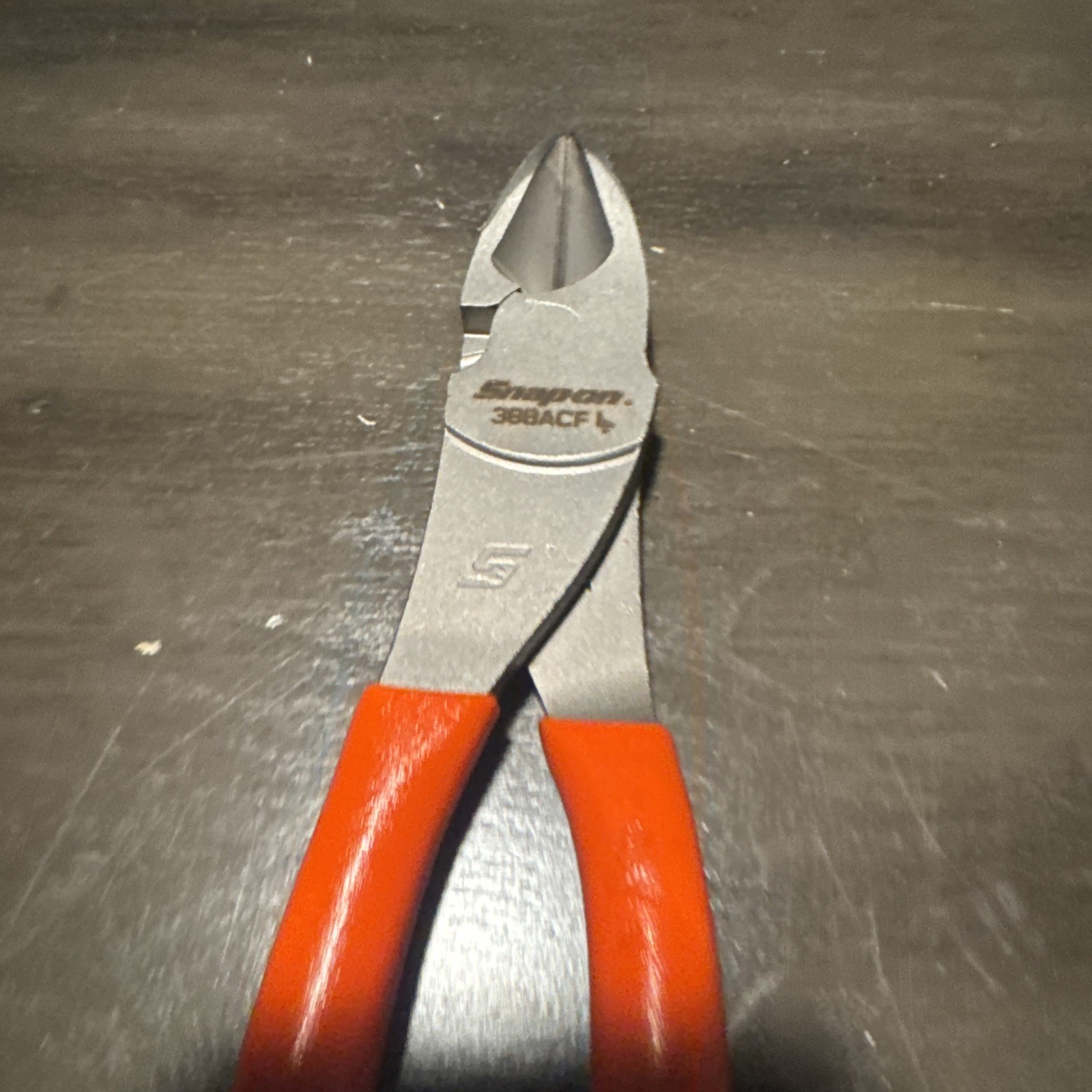 Snap-on Tools USA NEW ORANGE Grip 8″ High Leverage Diagonal Cutter Plier 388ACFO