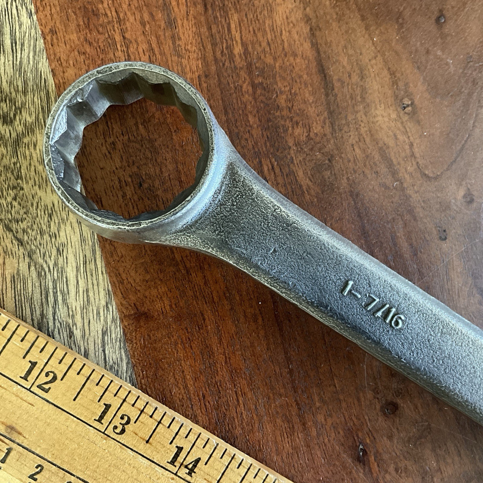 Vintage 7040B Fairmount Tool 12 Point Double Box End Wrench 1-7/16″ x 1-1/2″ USA