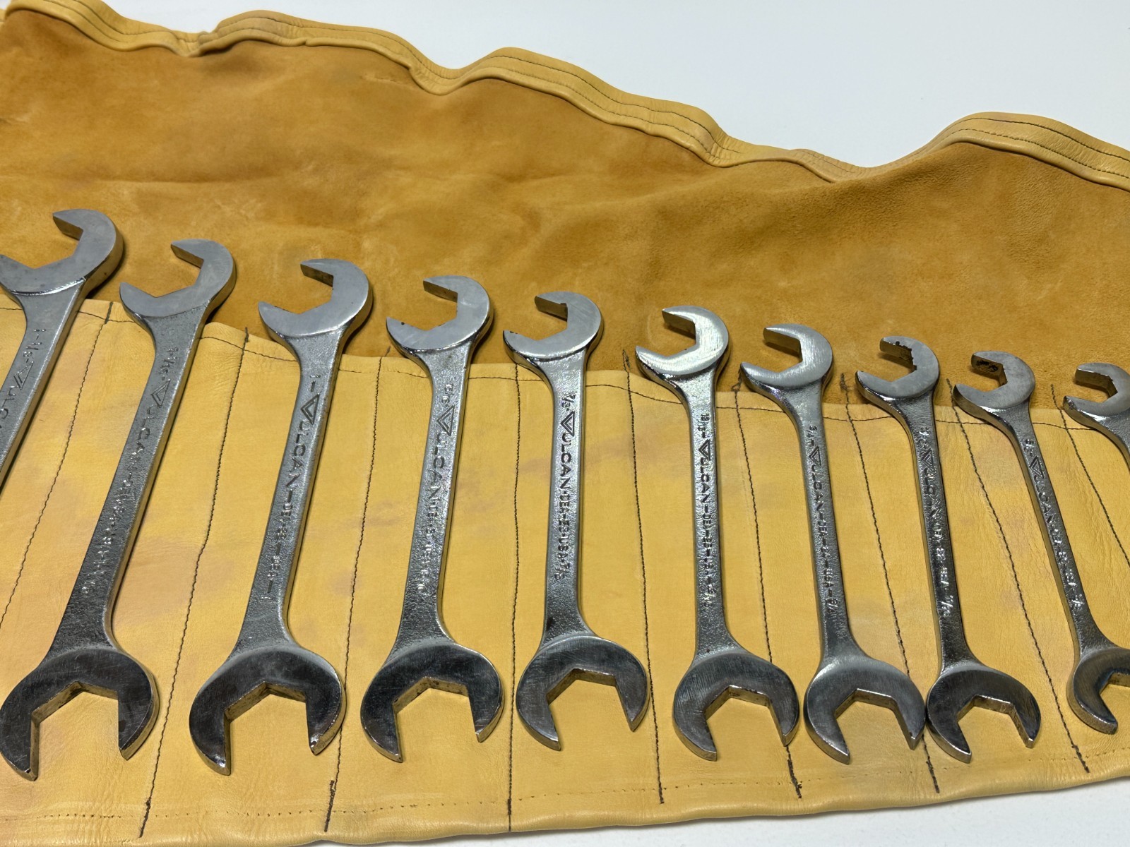🇺🇸 VULCAN Williams 17pc USA SAE 3/8 to 1-7/16″ Open-End 4-Way Angle Wrench Set