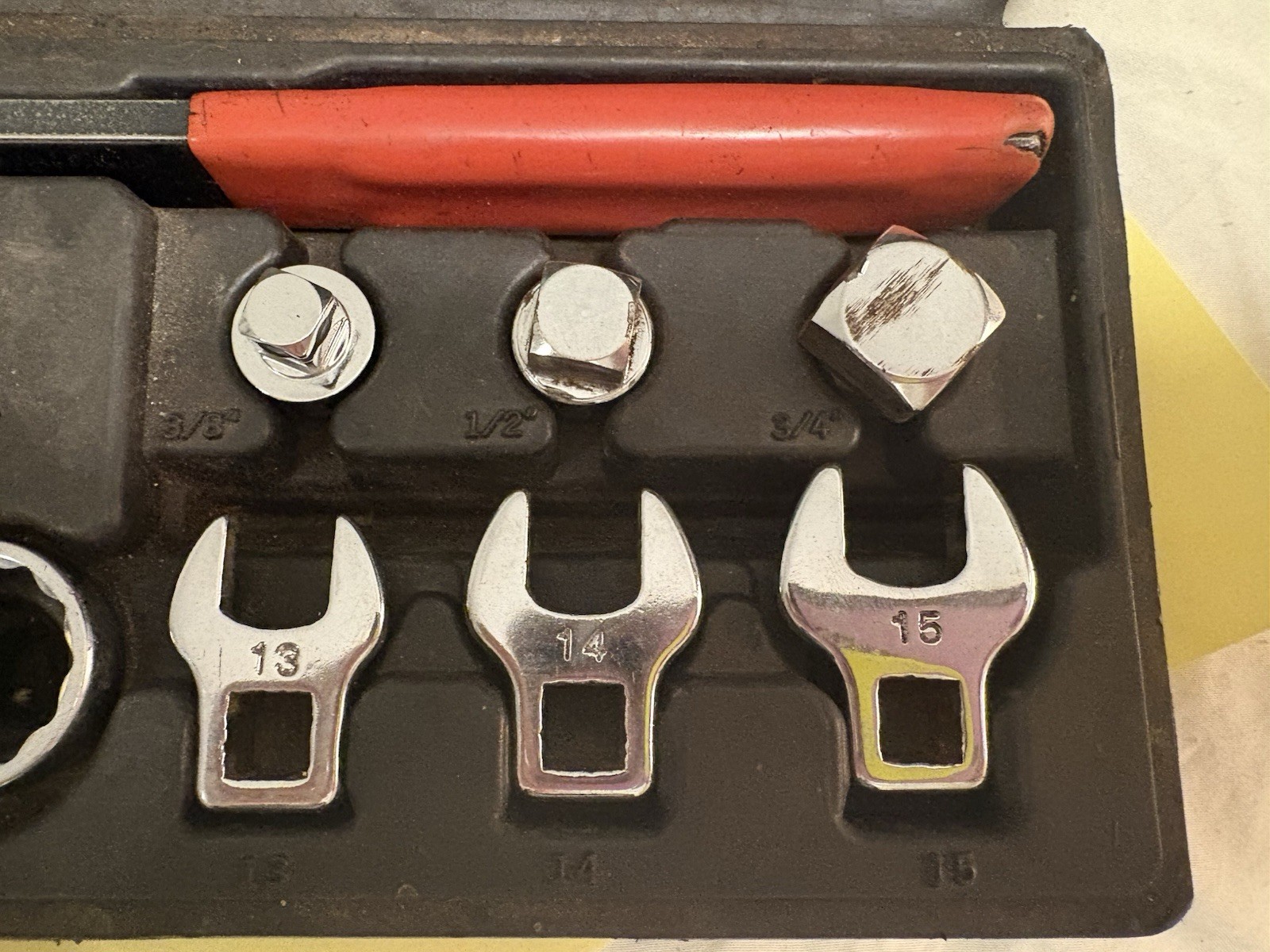 GearWrench 3680D 15 Piece Ratcheting Serpentine Belt Tool Inside Paper Missing