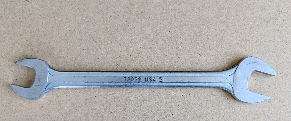 Vintage Blue Point Supreme S3032 15/16″ x 1″ Open End Wrench SNAP-ON