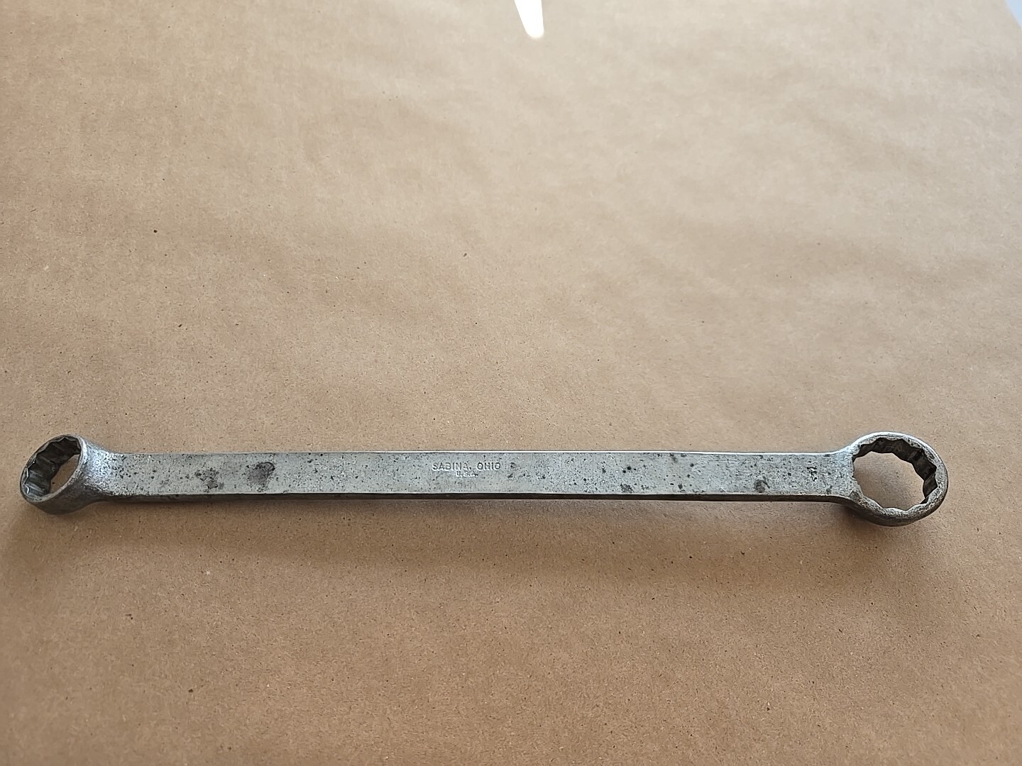 Mac Tools Sabina Vintage 13.5″ Long 13/16″-1″ 12PT Box Wrench B101