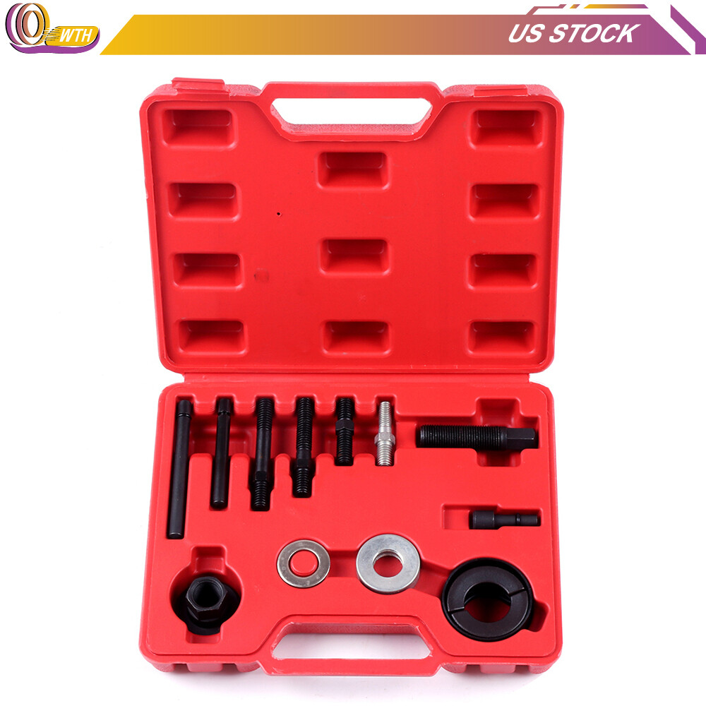 13PCS REMOVER ALTERNATOR AC KIT,PULLEY PULLER AND INSTALLER POWER STEERING PUMP