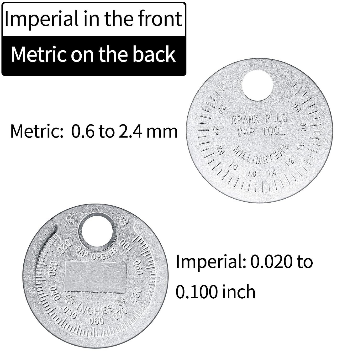 Efficient Spark Plug Space Tool – Accurate Gauge in Zinc Alloy Construction