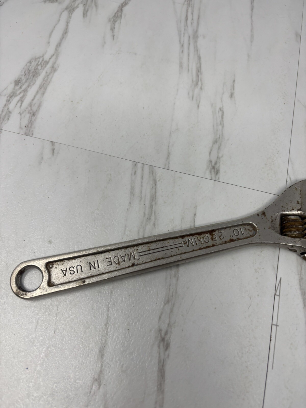 Vintage Armstrong Adjustable Crescent Wrench 10” USA 250MM 28-510