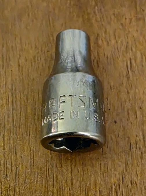 Craftsman USA 5/32″ Socket 6 Point 1/4″ Drive Inverted G2 43481