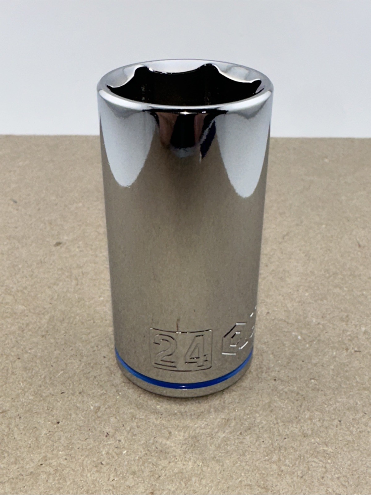 Quinn 24mm Socket. 3/8” Drive. Deep Well. 6 Point. 0615