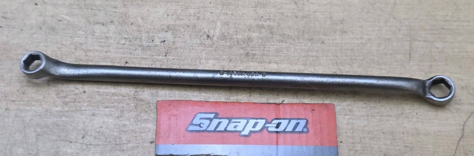 Snap On B1456A – 3/8″ X 7/16″ Offset 6 Pt Double Box End Brake Bleeder Wrench