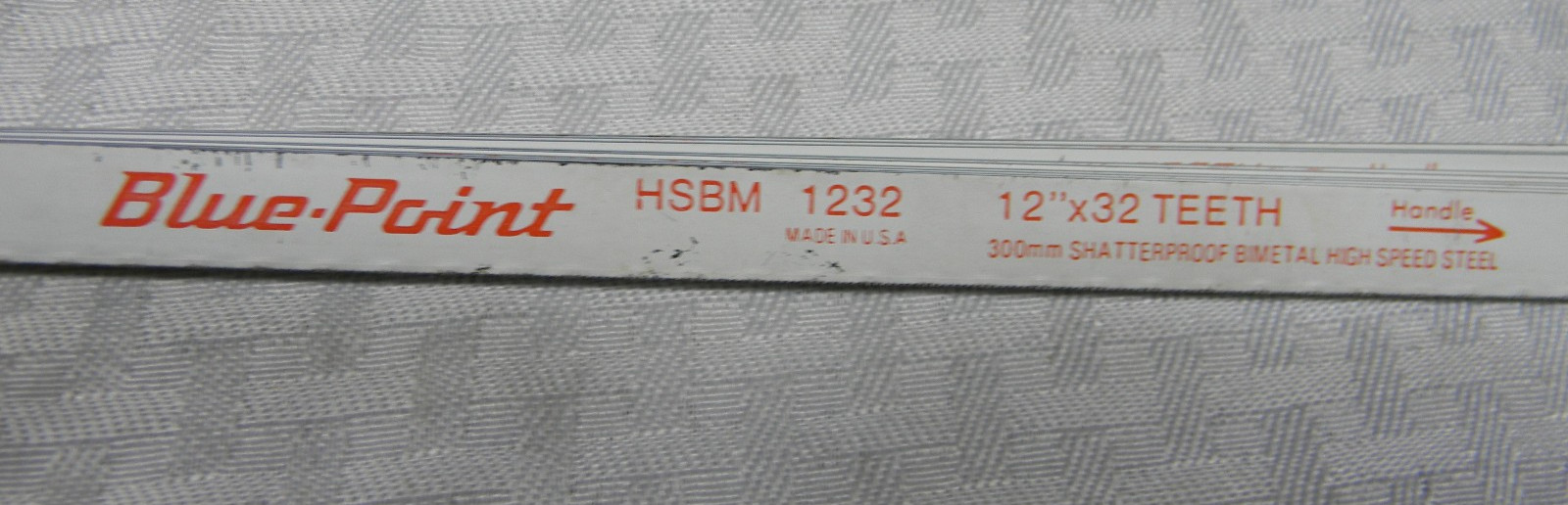 BLUE-POINT 9PC BIMETAL HIGH SPEED STEEL 12″ X 32 TEETH SAW BLADES #HSBM 1232 NOS