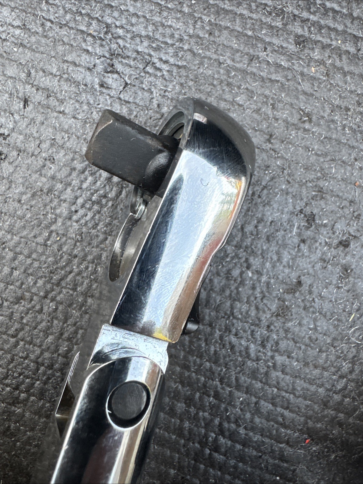 Sears Craftsman Nos 3/8” Drive Stubby Flex Head Ratchet 44834 Full Polish Import