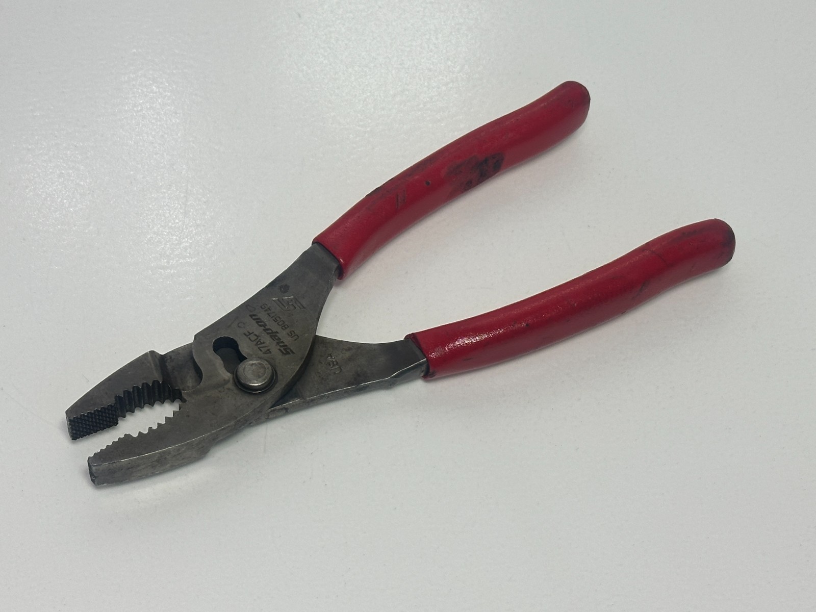 🇺🇸 Snap On Tools USA 8″ Long Talon Grip Combination Slip-Joint Pliers, 47ACF
